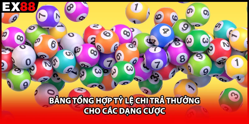 Bảng tổng hợp tỷ lệ chi trả thưởng cho các dạng cược 